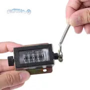 D67F 5 Digit Mechanical Click Resettable Manual Hand Pull Stroke Tally Counter