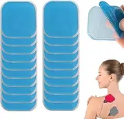 Pack of 20 Gel Pads, Tens Pads, EMS Pads, Replacement Gel Pad Compatible with Beurer Em 59 Heat Devices, Menstrual Relax, Accessories for Abdominal Muscle Trainer, Electric (45 x 45 mm)