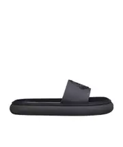 Jeanne logo-embossed slides 41 black