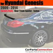 Painted Trunk Spoiler For 09-14 Hyundai Genesis Sedan Lip AT WHITE SATIN PEARL