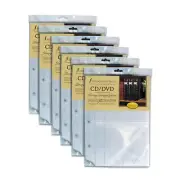 CD/DVD Storage Binder Sheets 6-Pack - Holds Blu-Rays, Video Games, Acid-Free