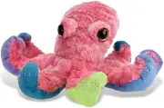 Multicolor Octopus Stuffed Animal Plush Doll Toy Wild Republic 12" L Pink