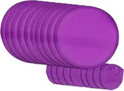 ａ aternee 10Pcs Folding Fan Flying Disc, Polyester, Round Fan,Portable for DIY Outdoor Activity Travel Decor Performance Advertising, Purple