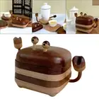 Wood Coasters Table Protection Cup Holder Mat for Farmhouse Bar Dining Room