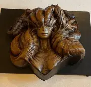 AKIHITO IKEDA – MEDUSA PLAQUE – PAINTED STATUE – SUPER RARE – MUST SEE!