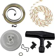 Recoil Rewind Starter Handle Rope Pulley Spring Kit, for, 034 036 044 046 MS340 MS360 MS440 MS460 Chainsaw 1128 195 0400 Recoil Starter Pull Assy