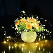 3M 30LED Silver Wire Warm White 2-4M Battery Powered Copper Silver Wire String Fairy Lights Xmas Wedding Party