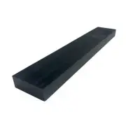 0.750" x 2" x 12", Acetal POM Plastic Sheet, Black, ASTM D6778