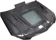 Compatible For Benz W204 C63 Tuning 2012-2014 Transparent Carbon Fiber/FRP Engine Cover Bonnet Hood(Carbon Fiber)