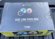CORSAIR iCUE LINK H100i RGB Liquid CPU Cooler - QX120 RGB Fans - 240mm Radiator