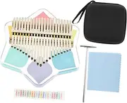 TOYANDONA Mini Thumb Piano 21-tone Acrylic Kalimba for Boys and Girls Adults Easy to Carry Fun to Play