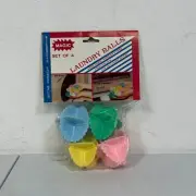 NOS Vintage Magic Laundry Balls Set of 4 Stops Static Cling, Tangling, Wrinkling