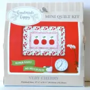IT'S SEW SIMPLE! "VERY CHERRY" FRUIT MINI QUILT KIT 17.5" BY 24.5" - NIP!!