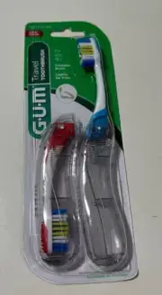 SUNSTAR GUM Travel Foldable Toothbrush Soft Tongue Cleaner NEW