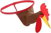 [BFYSYO] Men's G-String Exotic Underwear Sexy Costume Christmas Halloween Funny T-Back Mankini Thong Mesh Joke Gag Prank Gifts