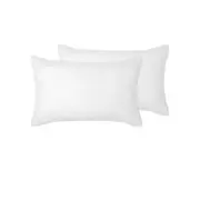 Accessorize Pair of White Piped Hotel Deluxe Cotton Standard Pillowcases