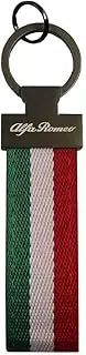 PSL Limited Edition Italy Flag Keychain For Alfa cars Giulia spider 4c Giulietta Stelvio Tonale leather nylon key fob with Gift Box