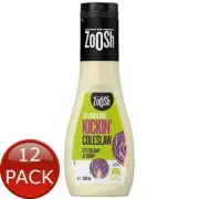 12 x Zoosh Coleslaw Dressing Salads Sauce Drip Top Condiment Foods Pantry 300Ml