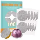 Aluminum Foils Lids to Reuse Vertuoline Capsules Coffee Pods Compatible with ...