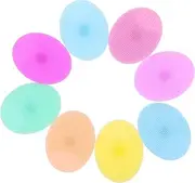 GANAZONO 8Pcs Shampoo Brush Soft Silicone Scalp Massager for Gentle Exfoliation Ergonomic Design Safe for Sensitive Skin for Bathing and Hair Care