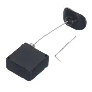 Retractable Cable Lock Double Side Adhesive Arc Terminal 600g 1Set Black