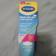 Dr. Scholl’s Float On Air Foam Insoles Women 1 Pair Fits 6-10 NEW Free Ship