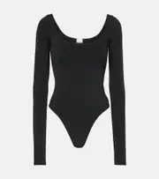 [Re/Done] Re/Done Cotton-blend jersey bodysuit AU 8 black