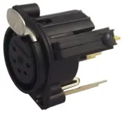 NEUTRIK - XLR Socket, 5 Pole, PCB, Switched