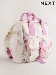 Pink Ballerina Small Handle Backpack (AY4369) | $39