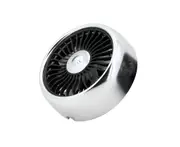 Multifunctional Electric Fan Car USB Mini Fan with Outlet - SILVER