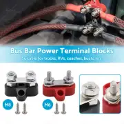 Bus Bar Power Terminal Blocks M6 Negative + M8 Positive Power Distribution Studs