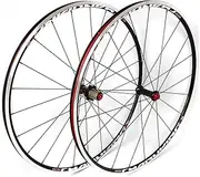 25mm Racing Road Bike Wheelset 700C Double Walled Alloy Rims V-Brake 7 8 9 10 11 Speed Cassette Quick Release (Color : A)