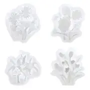 Flower Shaped Fondant Molds Candy Mold Chocolate Handmade Making Molds