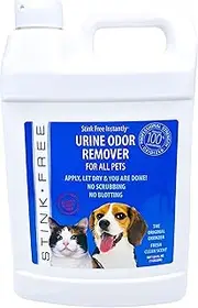 STINK FREE Instantly Urine Odor Remover for Pet Urine 128 Oz (1 Gallon)