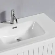 Hampton 750mm PVC Wall Hung Bathroom Vanity Ceramic Basin