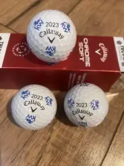 3 Callaway Keller Williams Chrome Soft TRUVIS - NEW Sleeve (3 Golf Balls)