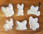French Bulldog Cookie Cutter & Embosser Cutter Set - Frenchie Dog Pup