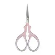 3.5" Stainless Steel Vintage Stork Scissors for Embroidery Sewing Pink Green