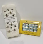 Set of 6 Linen Mary Lake-Thompson Napkins 18 X 18 + Box of Decorating Honey Bees