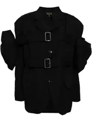[COMME des GARCONS] Ribbon-Detail Buckle Jacket