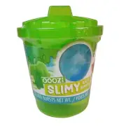 OOZI Slimy Bath Burst Makes Bath Water Slimy Sealed 2 Pack With Poof Green Bin
