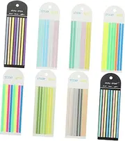 Parliky Classic Matching Sticky Page Tags 8 Sets of Note Tabs Adhesive for Easy Use
