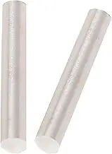 2Pcs 99.995% Pure Zinc Metal Rods - 10-20mm Diameter Solid Bars for Science Experiments, DIY Crafts & Anode Use(10mm)