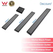 Decaura Tile Insert Shower Drain Grate Floor Waste 304 Stainless Steel Black
