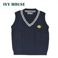 在飛比找Yahoo奇摩購物中心優惠-IVY HOUSE 常春藤 V領棉質針織背心 361508-