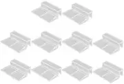 WeiLaiKeQi Acrylic Tank Screen Clip Set for Safe Net Installation, Clear, 2 Pcs