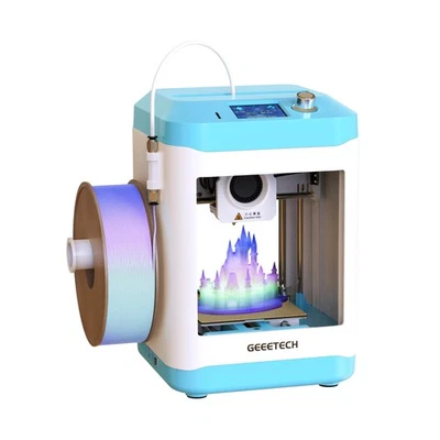 Geeetech 3D Printer for Kids & Beginners, High-Speed Mini 3D Printer, Auto-Le...