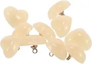 WATIIFUFU 10Pcs Jelly Color Heart Shape Buttons for Sewing Crafts 15mm Light Garment Button Set for Dresses Shirts and ' Clothing