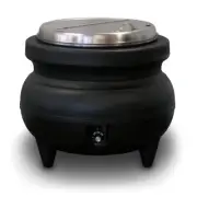 Soup Kettle 10.8L Warmer Black Robalec Commercial Sauce Curry Mulled Wine