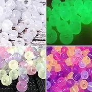 Korlon 1500 Pcs UV Beads Color Changing Sun Sensitive UV Reactive Plastic Pony Beads, Solar Beads with Crystal Elastic String & 2 Elastic Cords